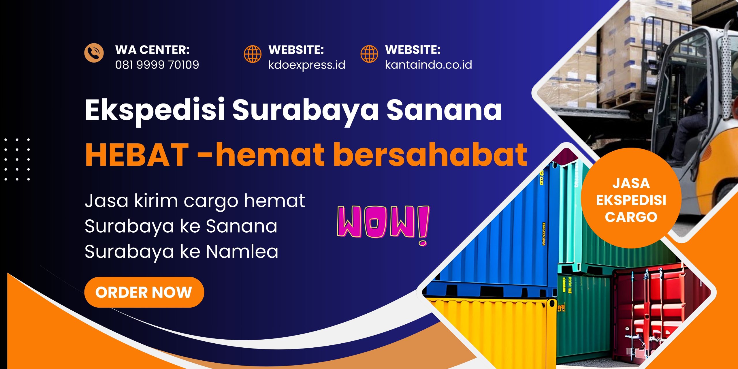 Pengiriman barang kargo Surabaya Sanana KDO Express